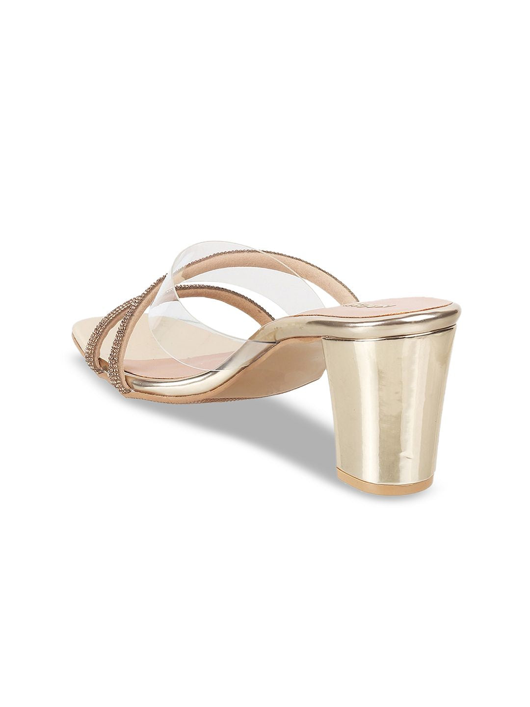 Mochi Embellished Open Toe Block Heels