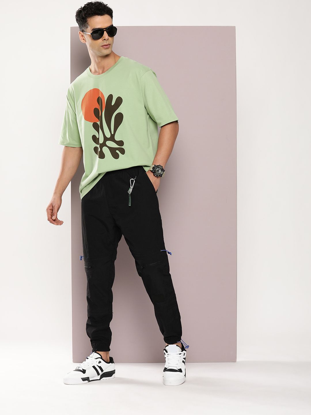 DILLINGER Men Graphic Printed Oversized T-shirt