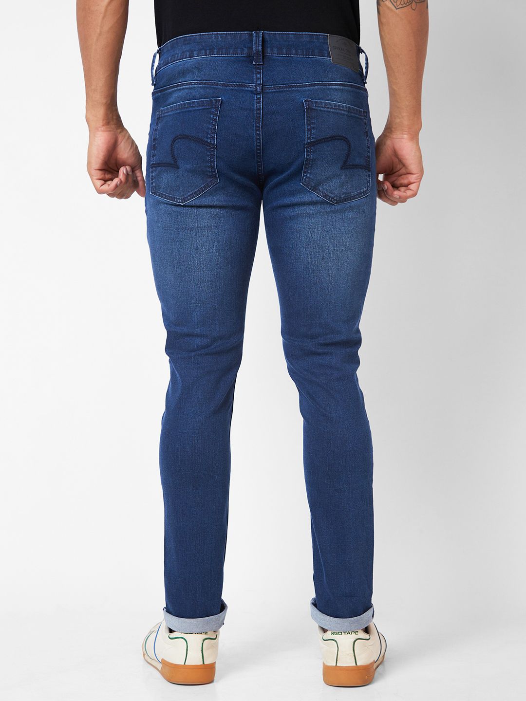 SPYKAR Men Skinny Slim Fit Low-Rise Light Fade Stretchable Jeans