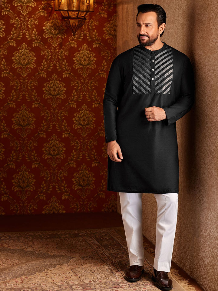 House of Pataudi Jashn Yoke Design Kurta