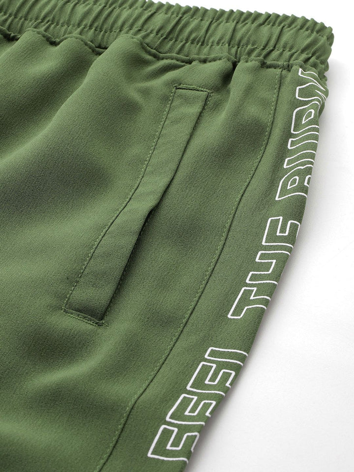 HRX by Hrithik Roshan Men Typography Printed Rapid-Dry Training Joggers