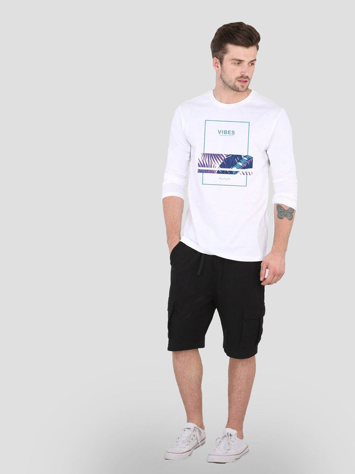 Bewakoof Men White Typography Printed T-shirt