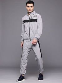 HRX by Hrithik Roshan Brand Logo Printed Rapid-Dry Running Zip-Up Tracksuit