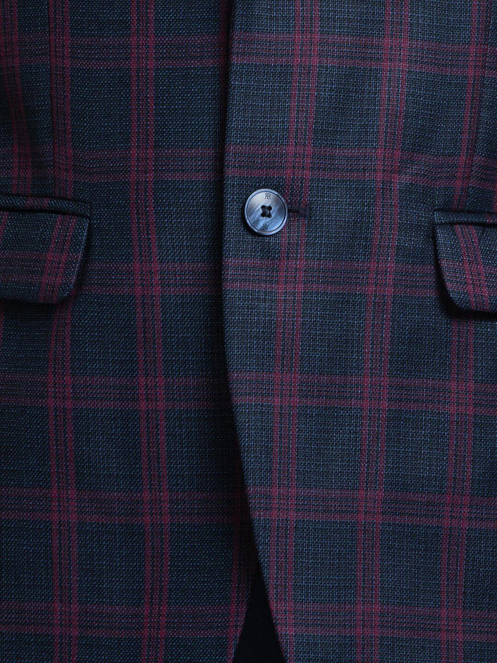 Raymond Men Checked Single Breasted Formal Blazers
