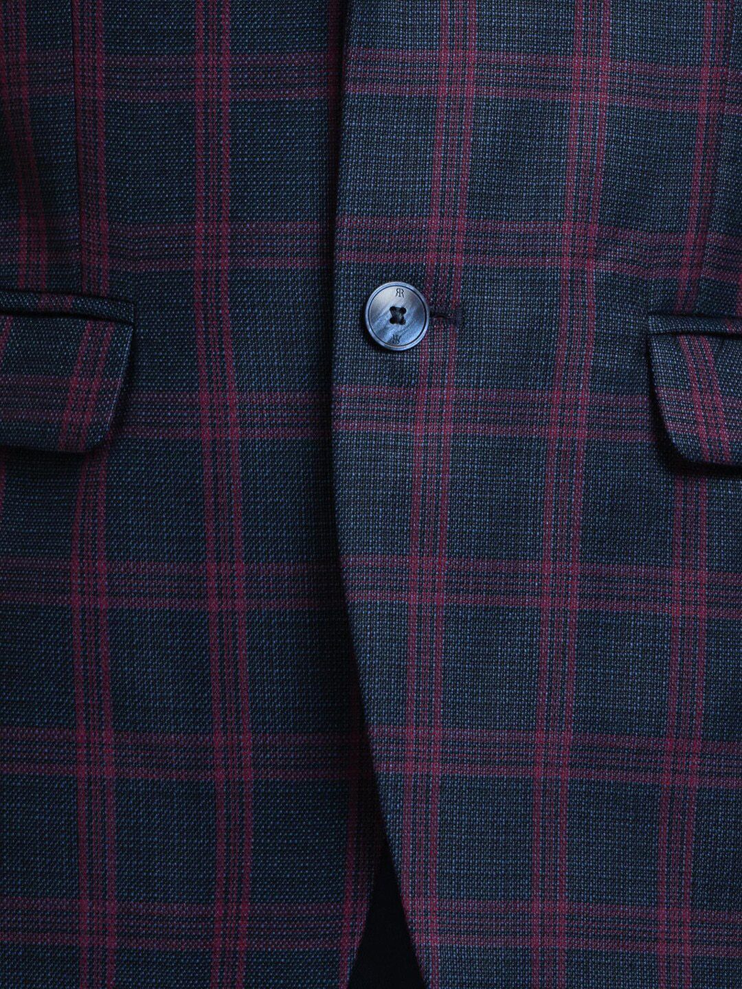 Raymond Men Checked Single Breasted Formal Blazers