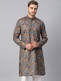 SOJANYA Lelaki Multicolored Printed Straight Kurta