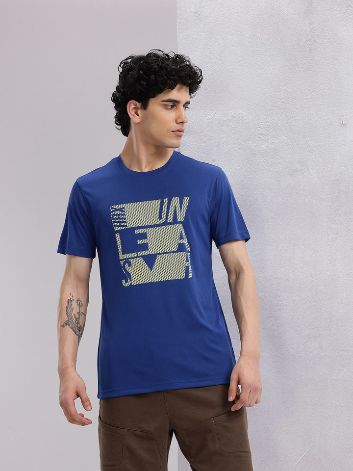 HRX by Hrithik Roshan Men Typography Printed Rapid-Dry Training T-shirt