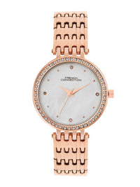 French Connection Women Embellished Dial Straps Analogue Watch FCN075SRGM