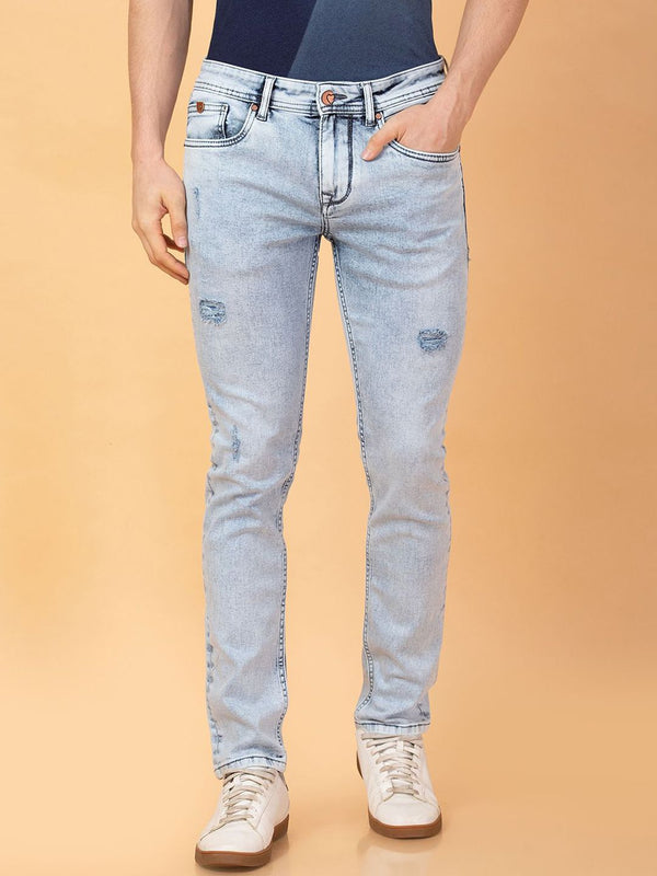 Being Human Men Skinny Fit Mildly Distressed Heavy Fade Jeans
