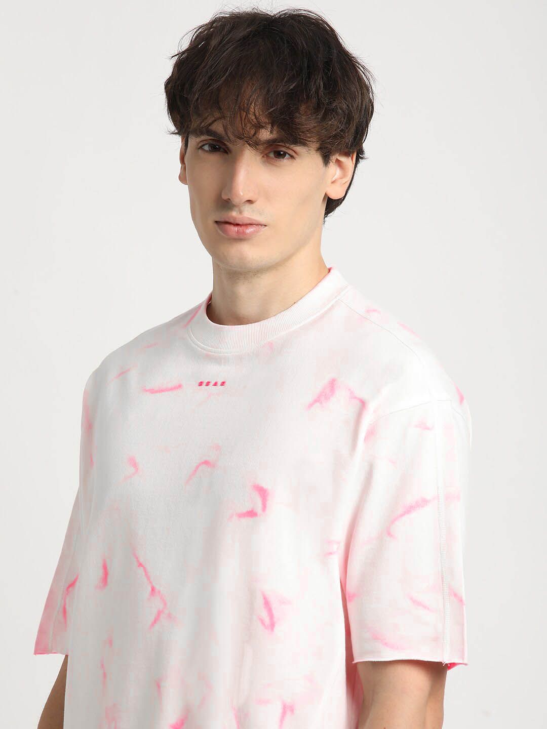 THE BEAR HOUSE Tie & Dye Pure Cotton Oversized T-shirt