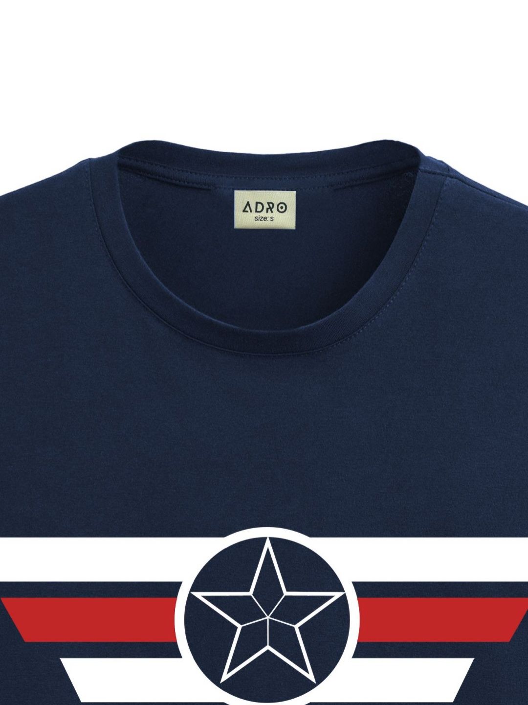 ADRO Men Printed Applique T-shirt