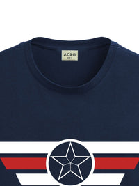 ADRO Men Printed Applique T-shirt