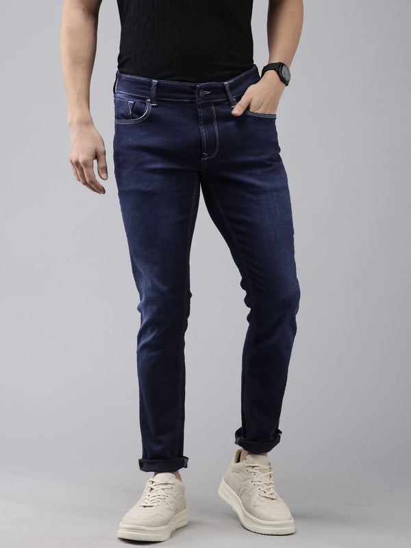 SPYKAR Men Skinny Slim Fit Low-Rise Light Fade Stretchable Jeans