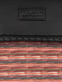ZOUK Goan Waves Structured Jute Satchel Bag