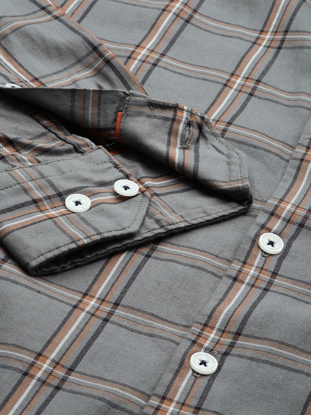 Park Avenue Slim Fit Checked Pure Cotton Casual Shirt