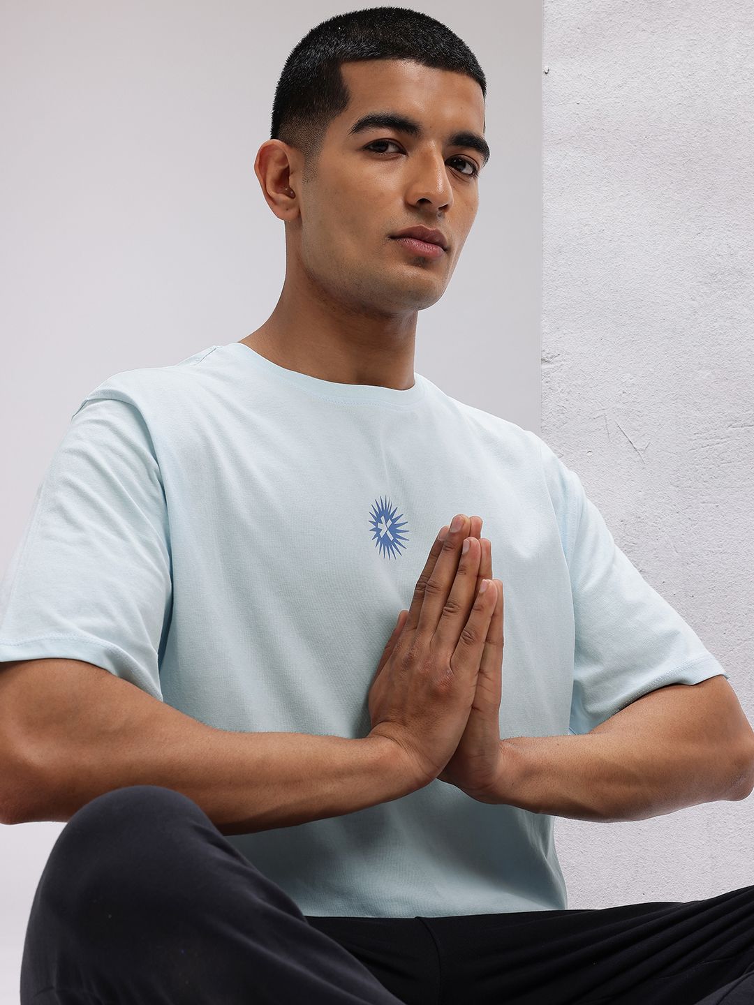 HRX by Hrithik Roshan Printed Pure Cotton Yoga T-shirt