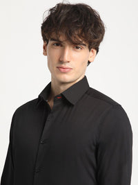 THE BEAR HOUSE Men Solid Tailored Fit Formal Shirt