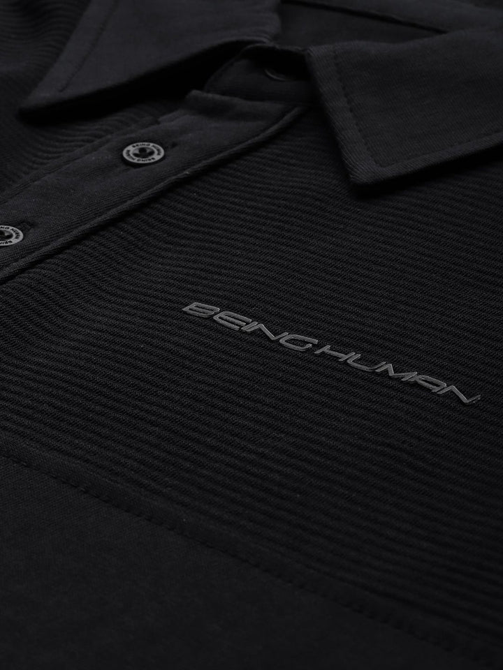 Being Human Clothing Men Pure Cotton Polo Collar T-shirt