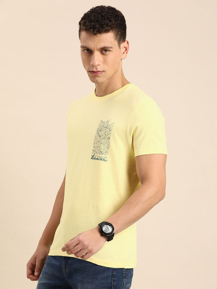 Being Human Pure Cotton Graphic Printed Casual T-shirt