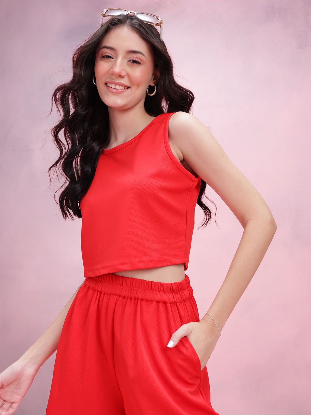 DressBerry V-Neck Back Top & Shorts Co-Ords