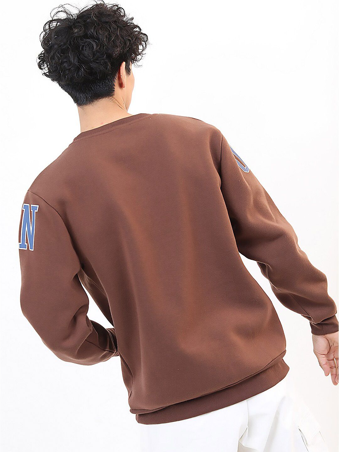 HIGHLANDER Men Brown Printed Sweatshirt