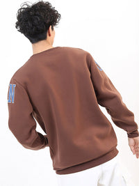 HIGHLANDER Men Brown Printed Sweatshirt