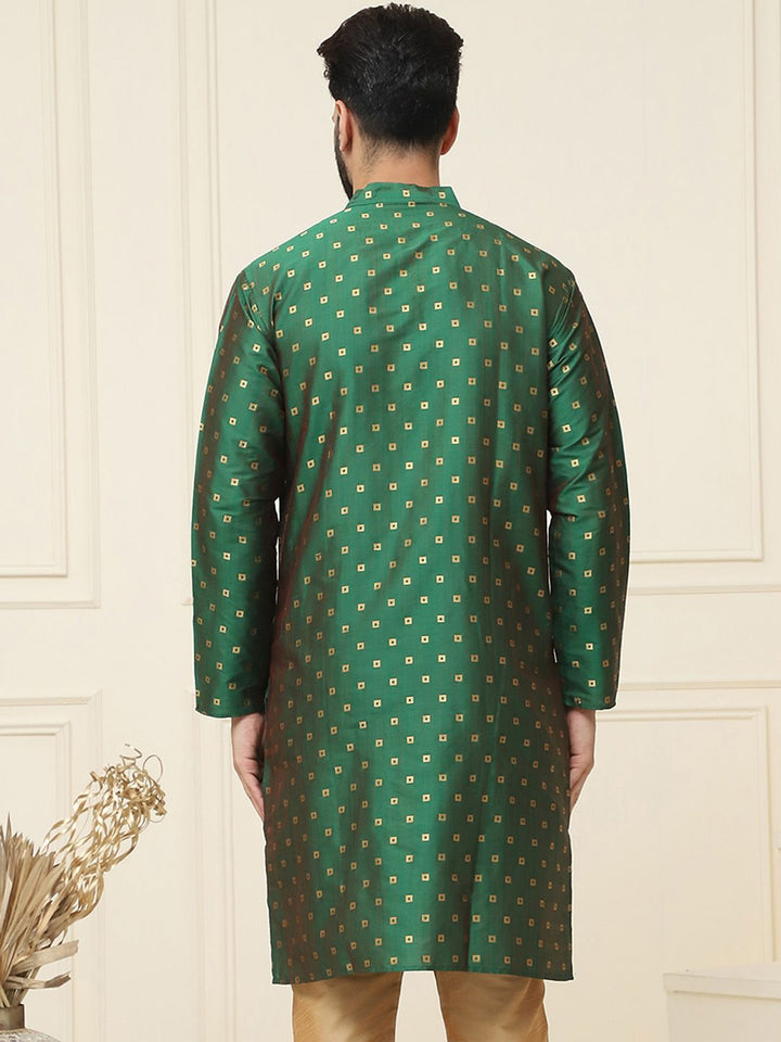 SOJANYA Men Green Kurta