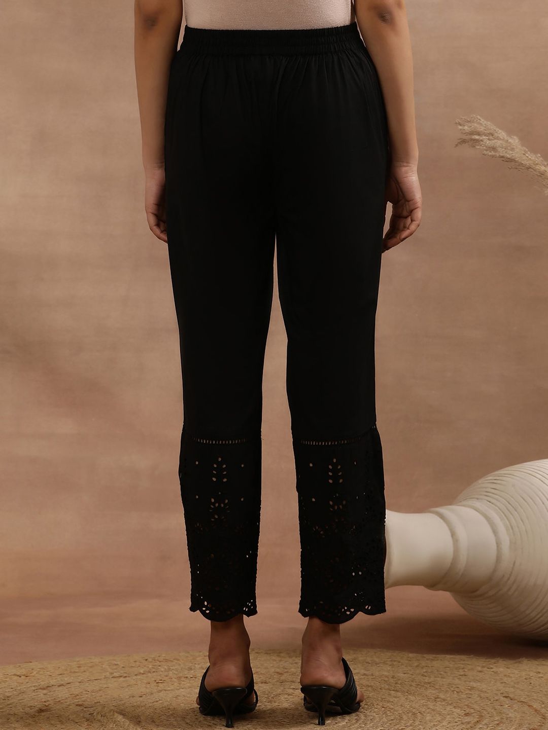 W Women Straight Fit Ethnic Trouser
