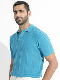 RARE RABBIT Men Mesk Polo Collar Slim Fit Cotton T-Shirt