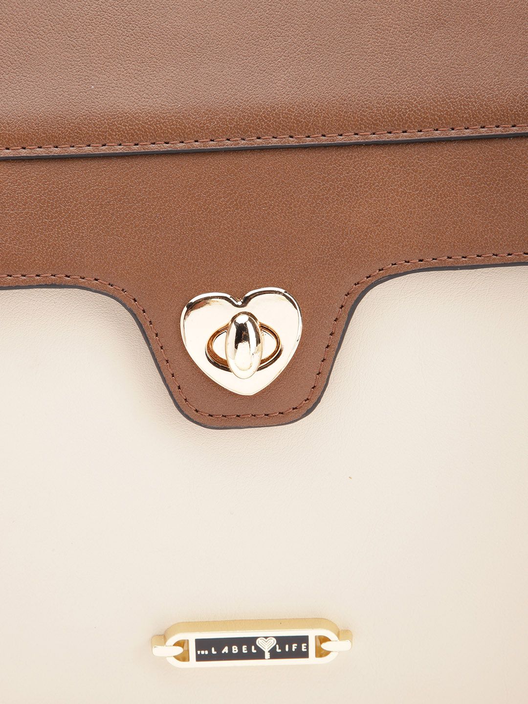 The Label Life Colourblocked Structured Satchel Bag