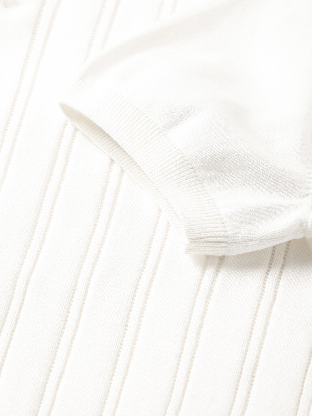 THE BEAR HOUSE Striped Polo Collar Pure Cotton T-shirt