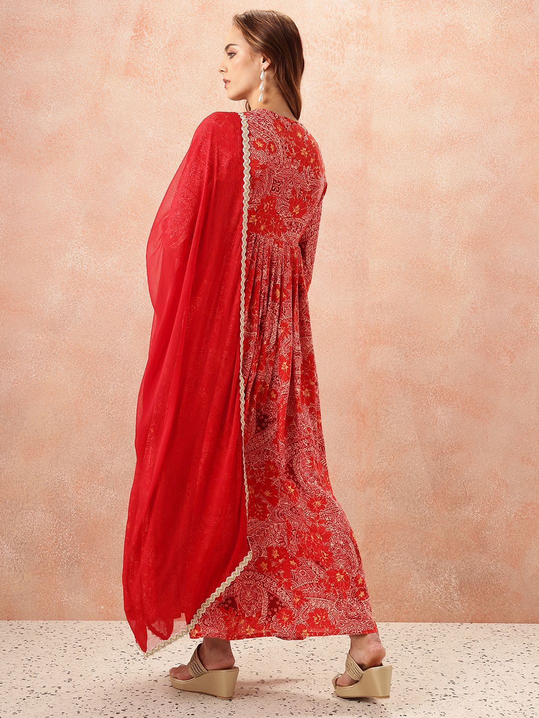 all about you Lace Taping Ethnic Dress