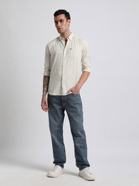 THE BEAR HOUSE Slim Fit Windowpane Checks Pure Cotton Casual Shirt