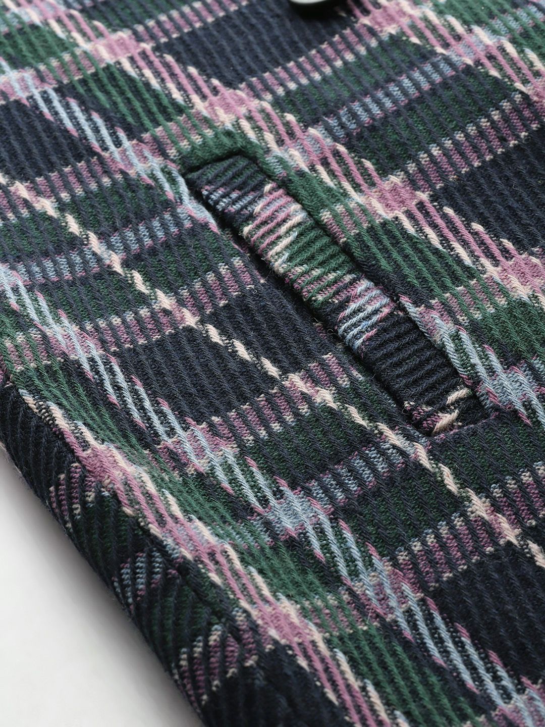 all about you Checked Double-Breasted Longline Coat
