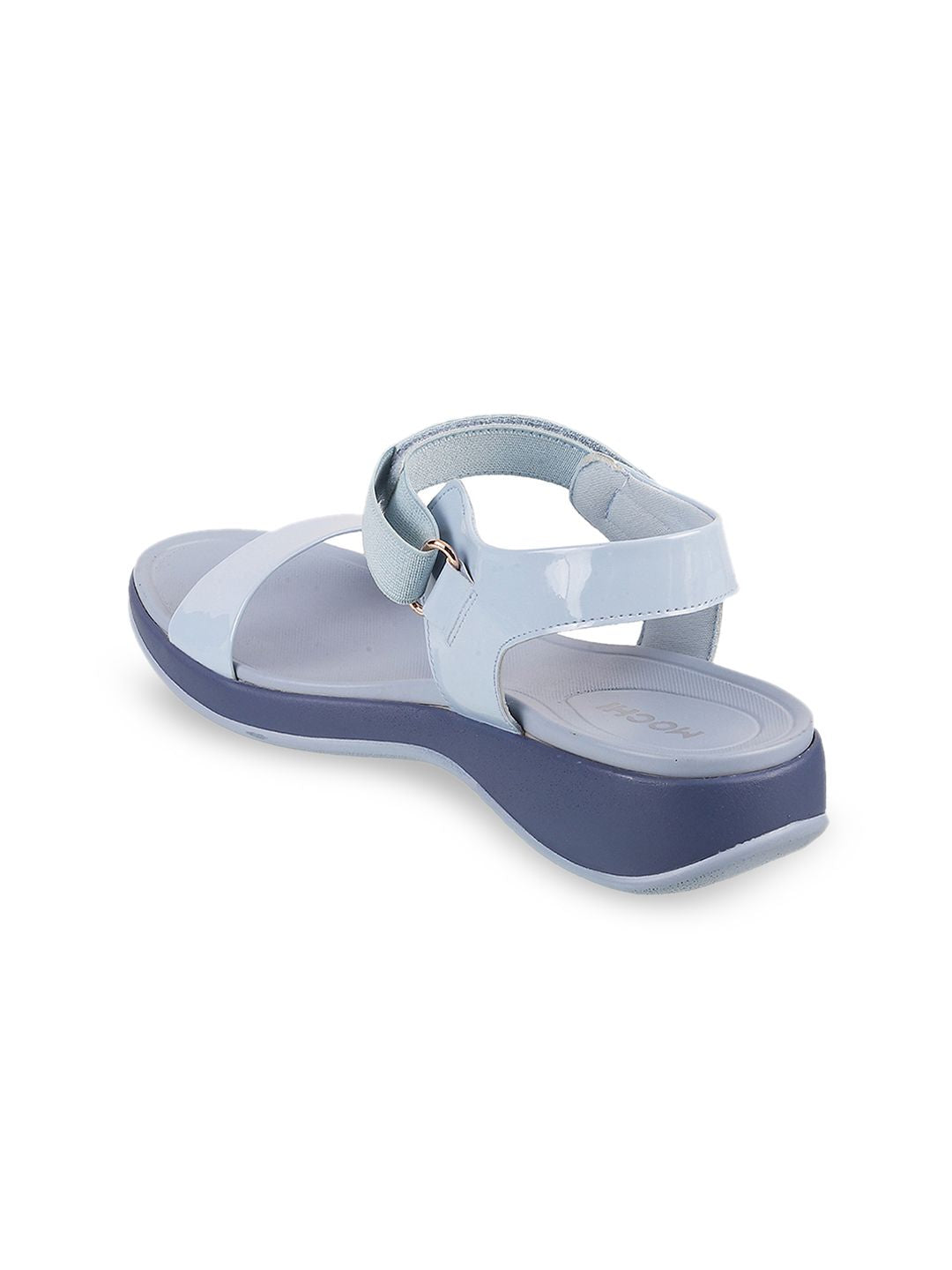Mochi Women Blue Solid Heels