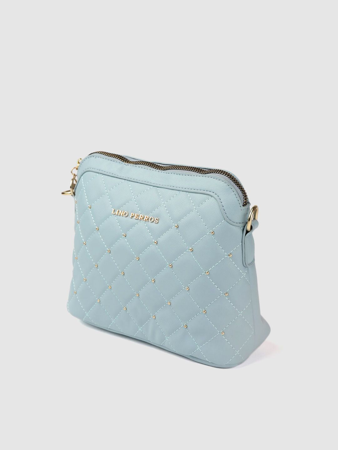 Lino Perros Women Blue Quilted Sling Bag