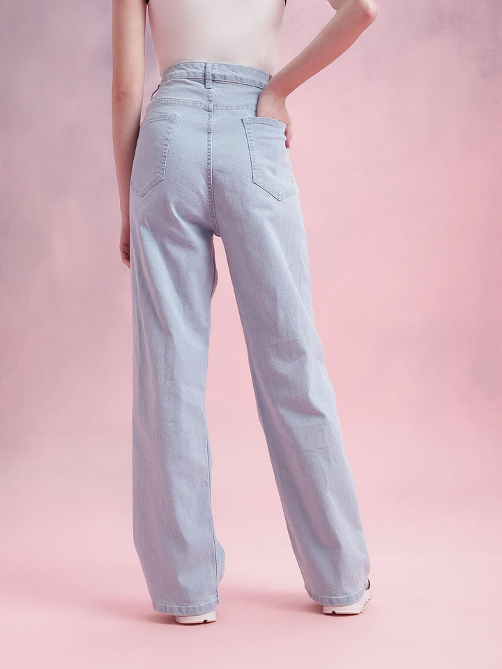 DressBerry Women High-Rise Straight Fit Stretchable Jeans