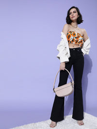 Berrylush Women Floral Bandeau Top