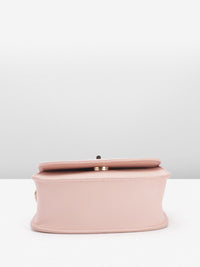 DressBerry Quilted Structured Satchel Bag