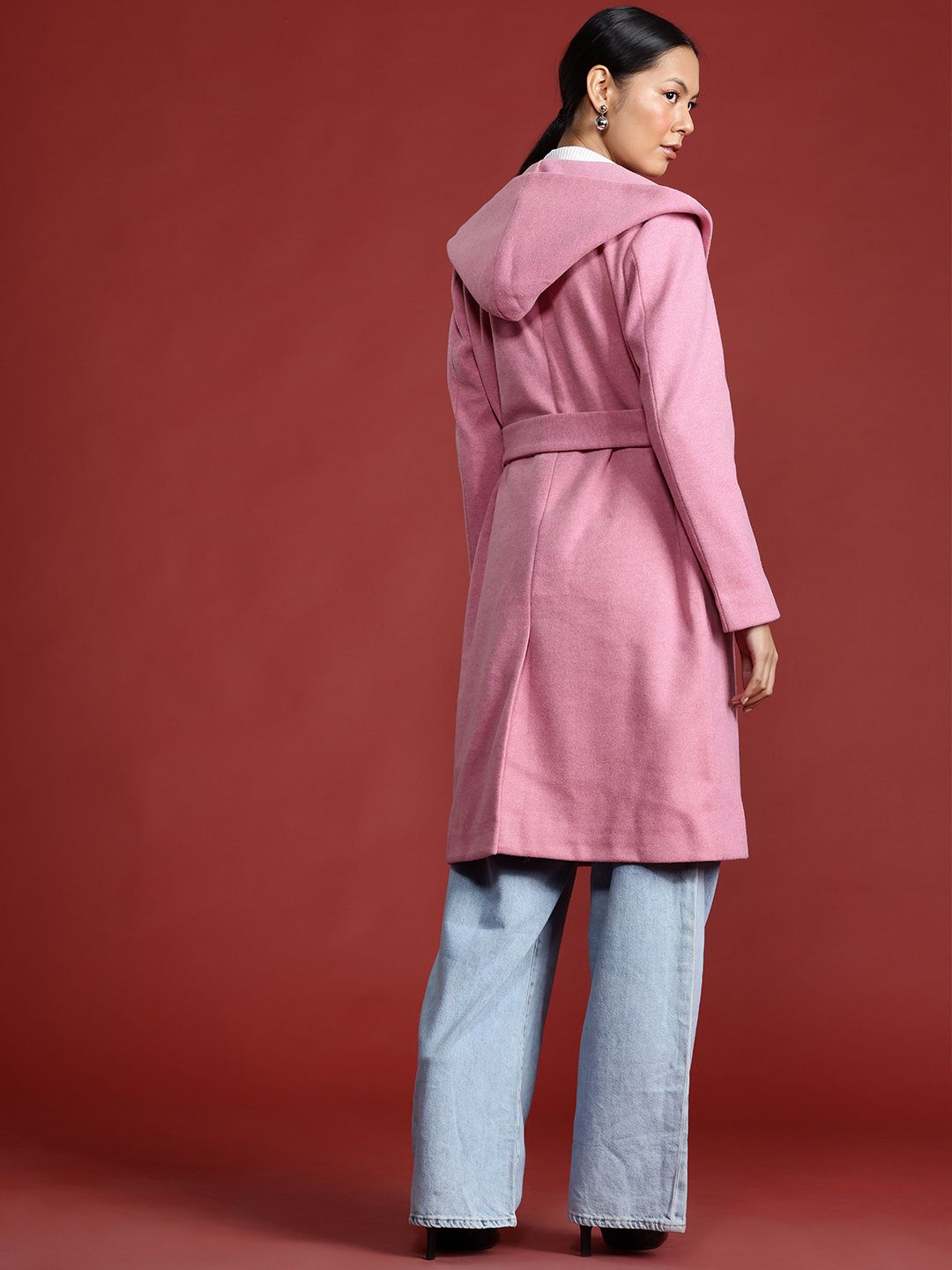 all about you Shawl Collar Hooded Trench Coat