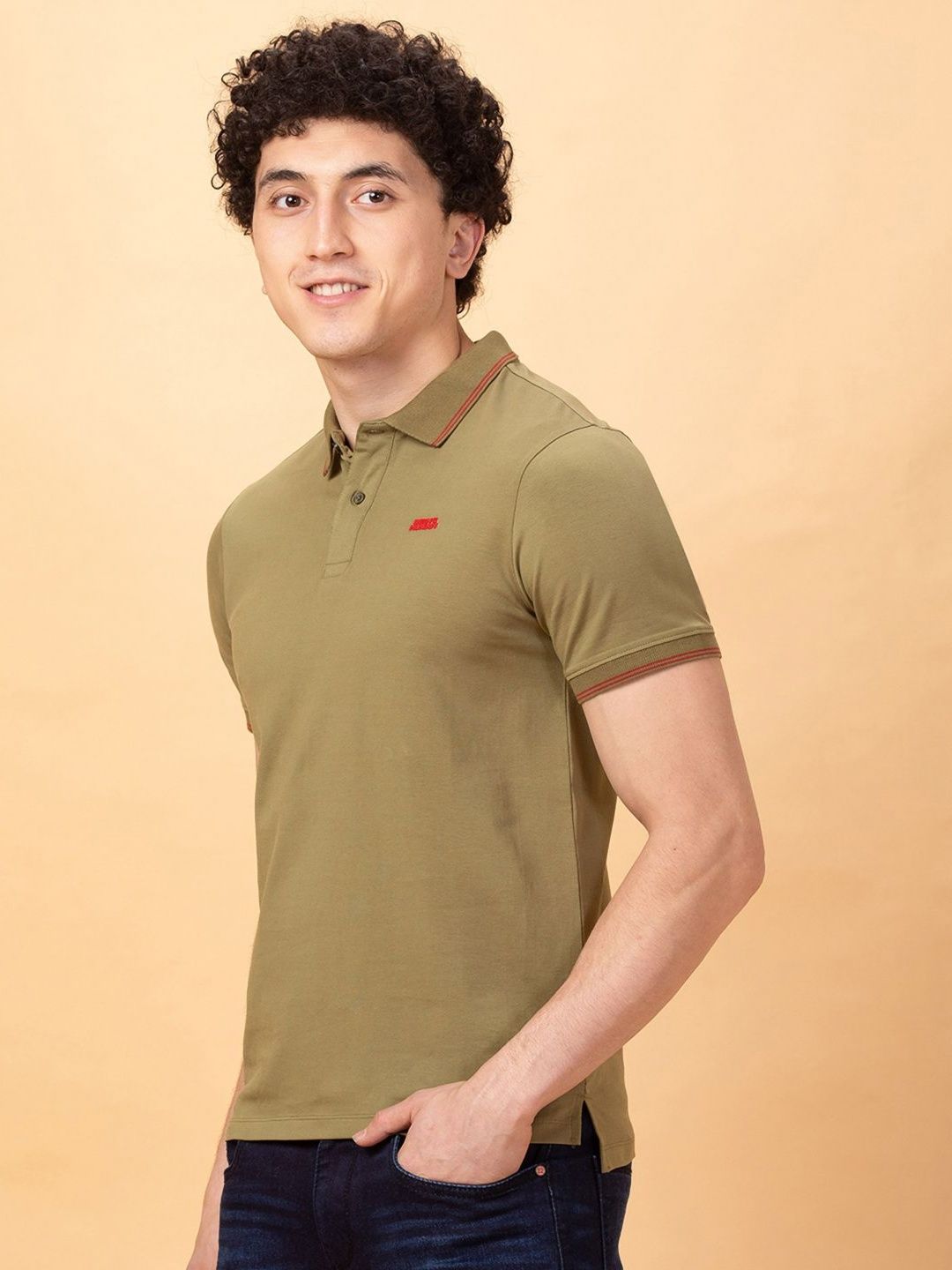 Being Human Men Polo Collar T-shirt