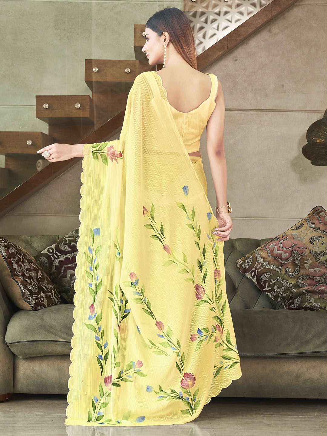 Tikhi Imli Floral Embellished Saree