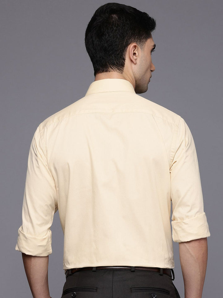 Raymond Slim Fit Textured Pure Cotton Formal Shirt