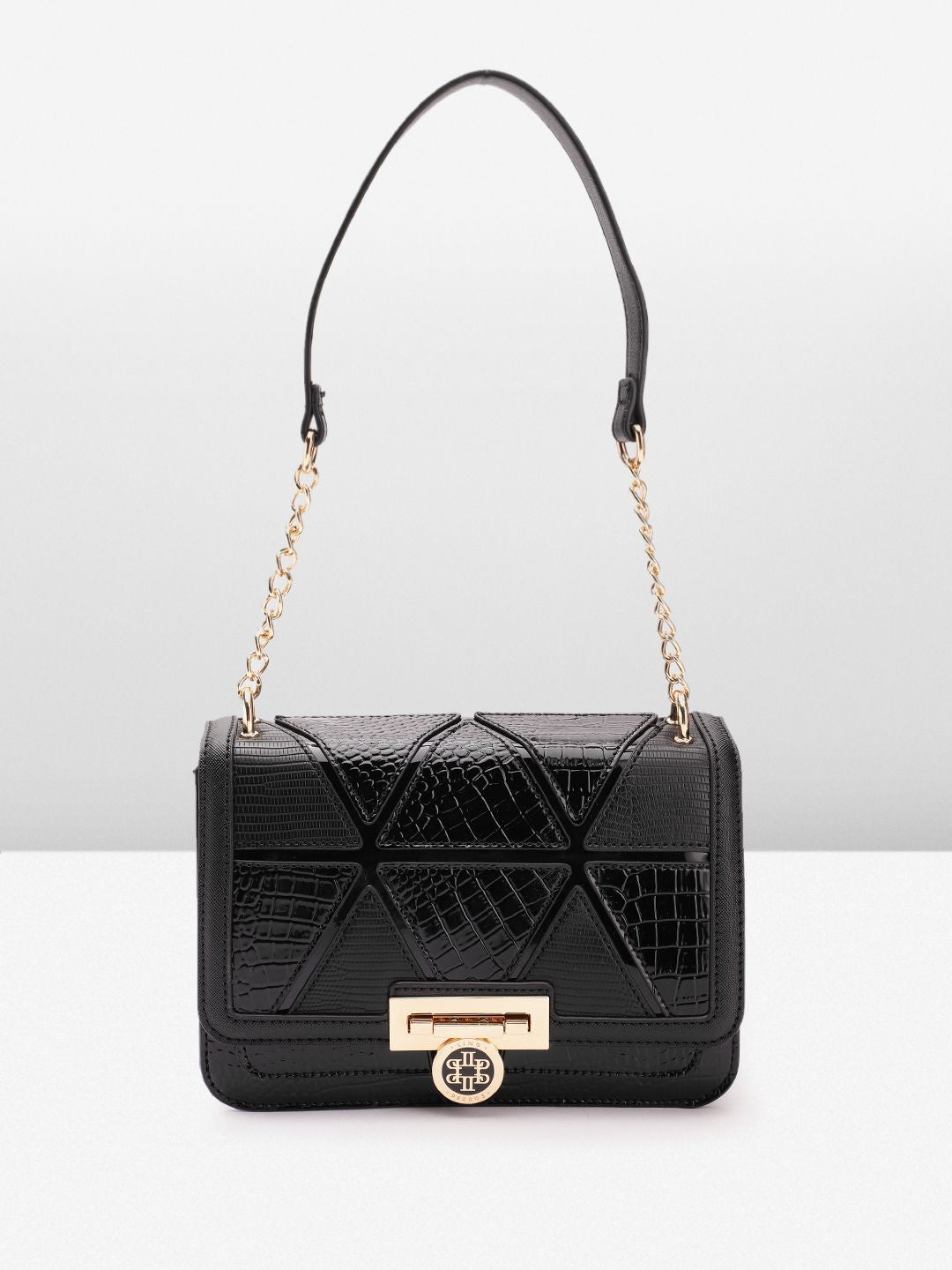 Lino Perros Textured Structured Shoulder Bag