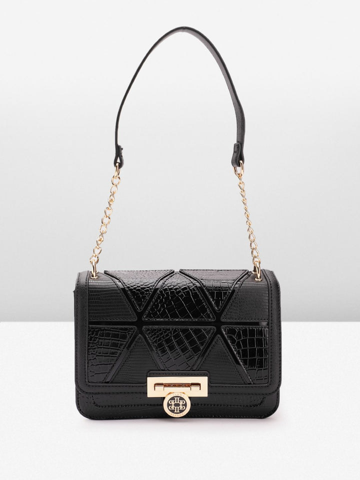 Lino Perros Textured Structured Shoulder Bag