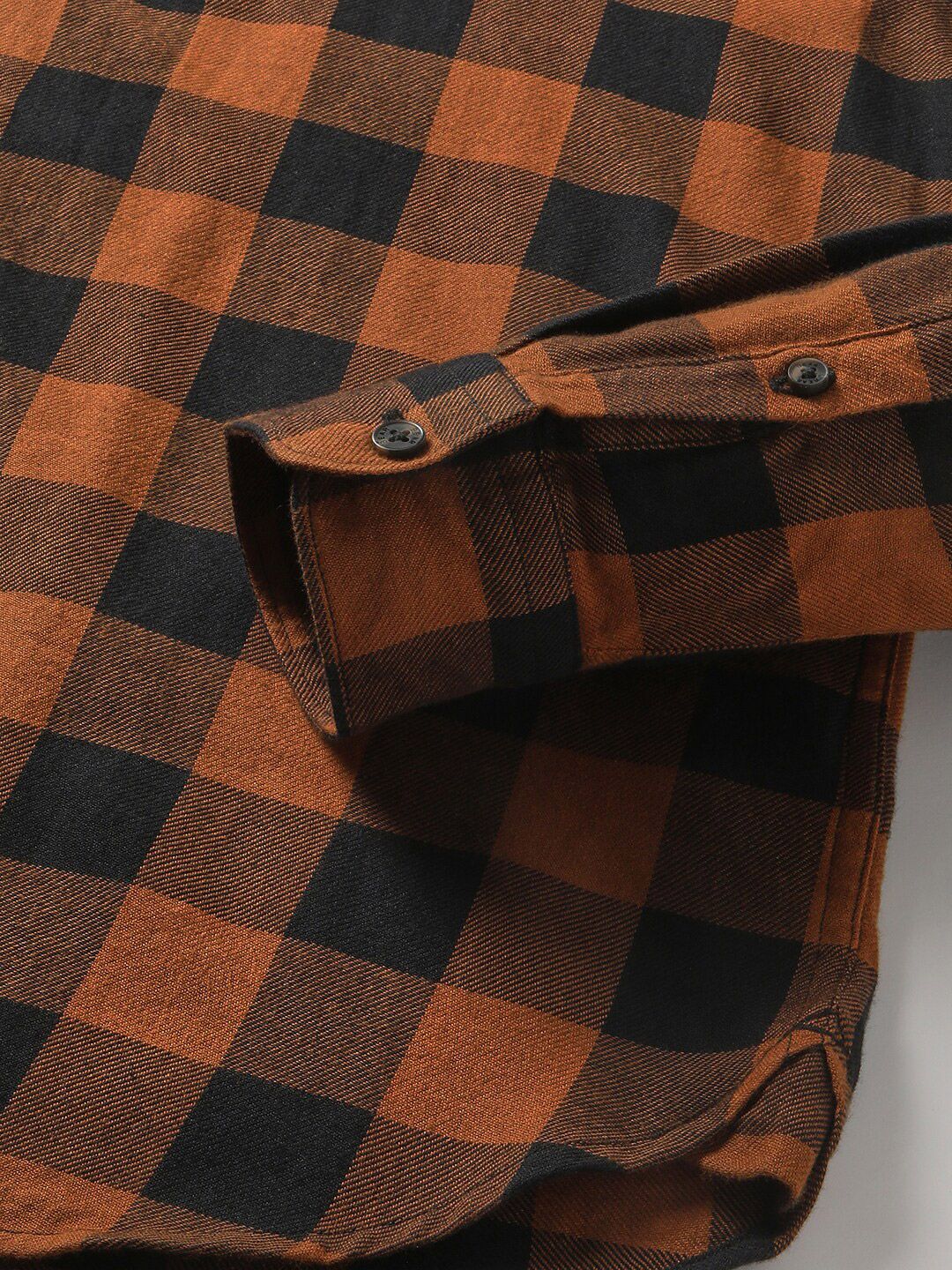 THE BEAR HOUSE Slim Fit Buffalo Checked Flannel Casual Pure Cotton Shirt
