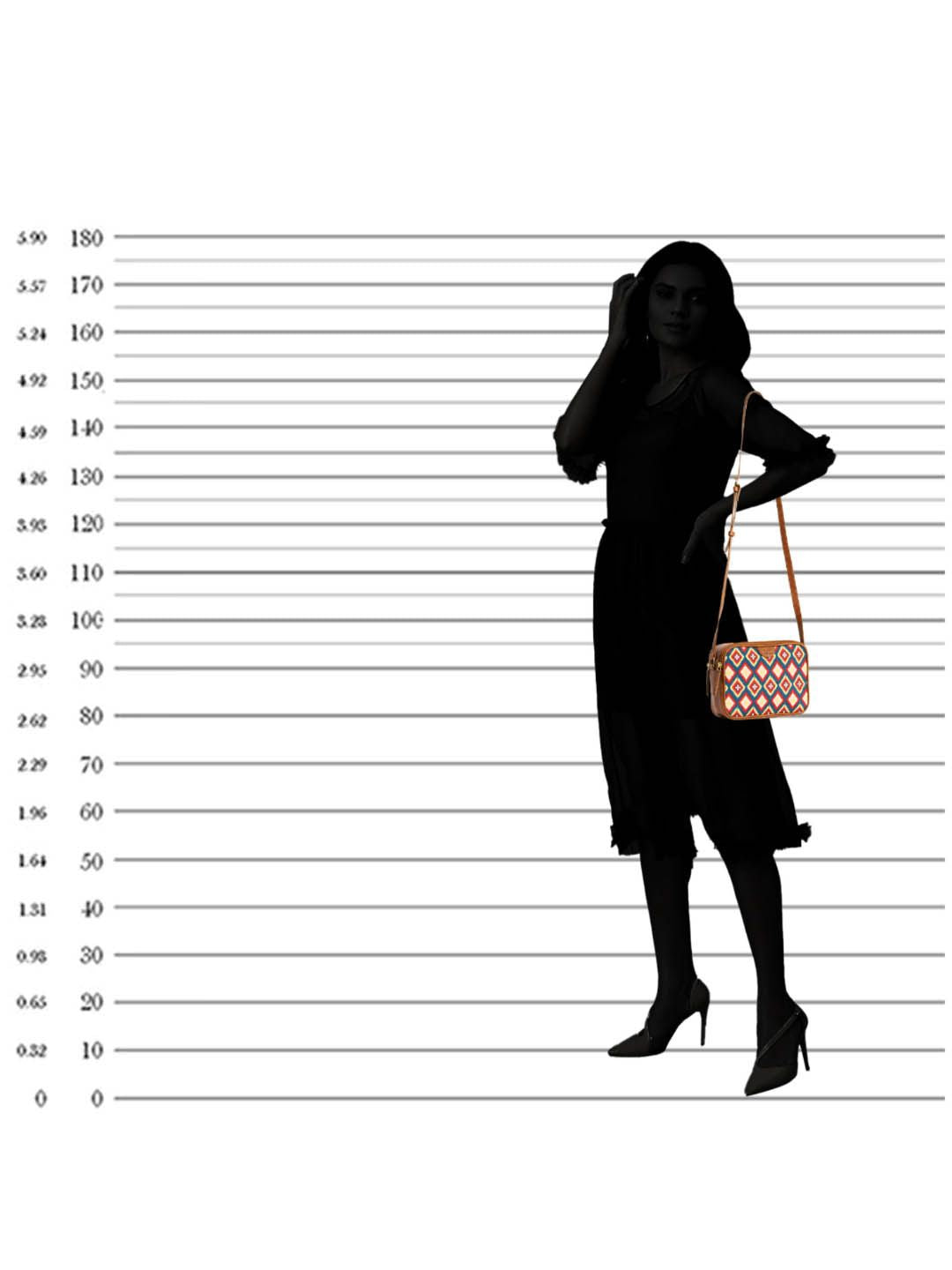 TEAL BY CHUMBAK Textured Swagger Sling Bag