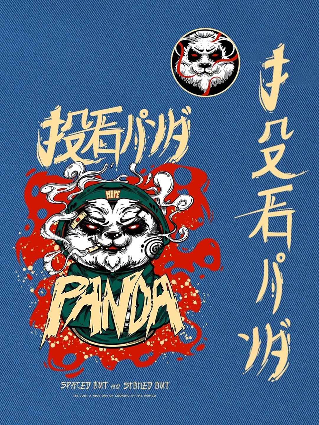 Bewakoof Stoned Panda Graphic Printed Oversized T-shirt