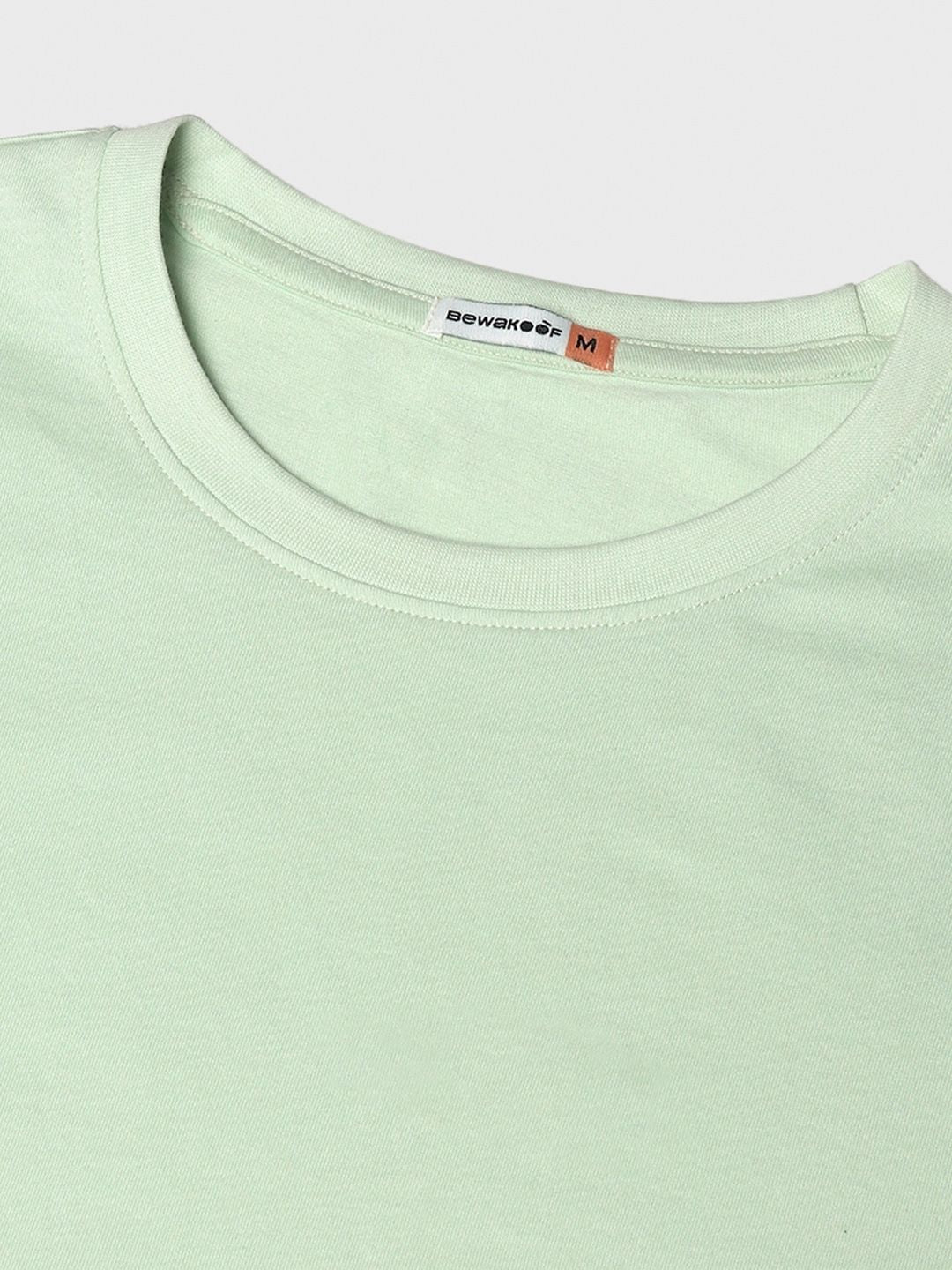 Bewakoof Green Graphic Printed Cotton T-shirt