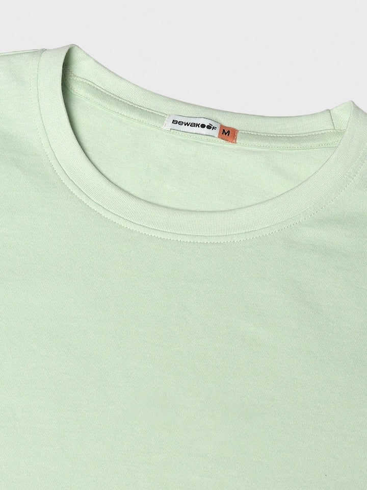 Bewakoof Green Graphic Printed Cotton T-shirt